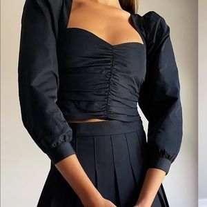 Aritzia Sunday Best petal blouse in Giselle